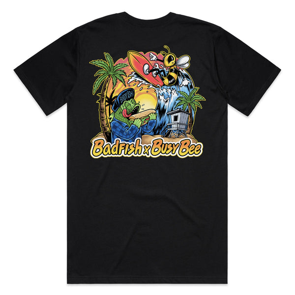 Badfish X Busy Bee Black Tee