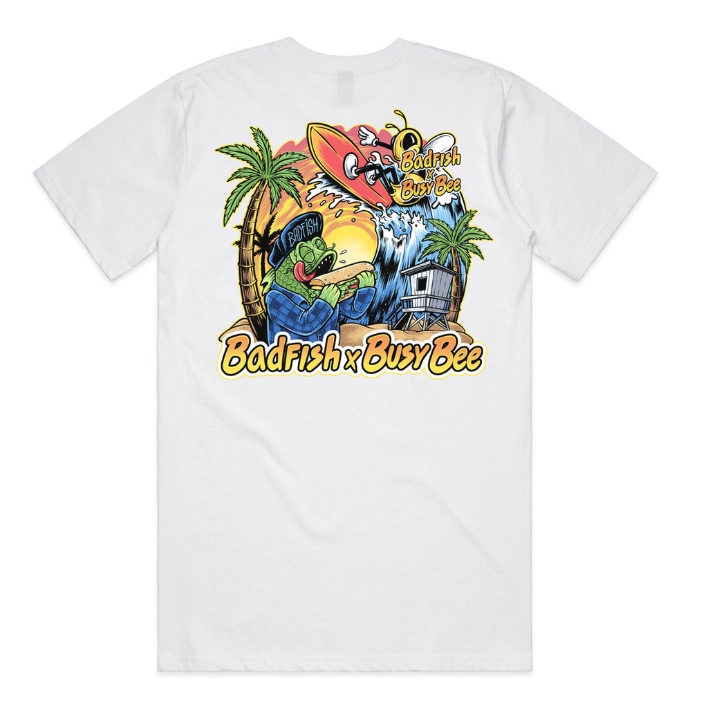 Badfish X Busy Bee White Tee